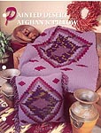 Annie's Crochet Quilt & Afghan Club, Painted Desert Afghan & Pillow