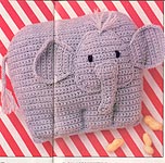 Baby Elephant Pillow, Annie's Pattern Club #42, Dec - Jan 87