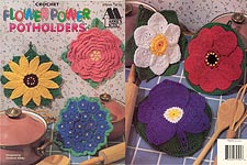 Annie's Attic Crochet Flower Power Potholders