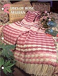 Annie's Crochet Quilt & Afghan Club, Rows of Rose Afghan