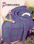 Annie's Crochet Quilt & Afghan Club, Purple Jewel Afghan