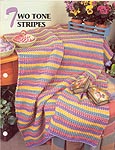 Annie's Crochet Quilt & Afghan Club, Two Tone Stripes