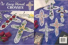 Annie's Attic Crochet Lacy Floral Crosses