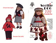 Shady Lane CCrochet Scottie Dog 18- Inch Doll Wardrobe