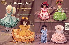 Crochet Birthstone Dolls, Vol. 2, July - December for 13-inch dolls