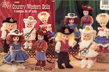Crochet Country Western Dolls for 13-inch dolls
