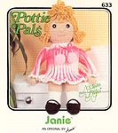 Annie's Attic Pottie Pals: Janie toilet tissue cover doll