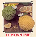 Annie's Attic Luscious Fruit Potholders: Lemon/Lime