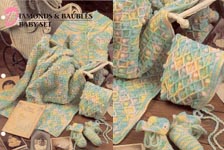 Annie's Crochet Quilt & Afghan Club, Diamonds & Baubles Baby Set