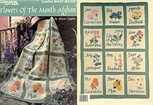 LA Flowers of the Month Afghan