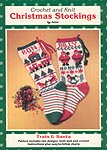JAO Ent. Crochet and Knit Christmas Stockings: Train & Santa