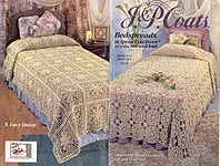 J & P Coats Book 1424: Bedspreads in Spped Cro-Cheen to Knit and Crochet