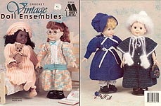 Annie's Attic Vintage Doll Ensembles for 18 inch dolls.