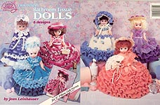 Crochet Bathroom Tissue Dolls for 13 inch dolls.