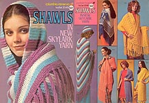 Columbia- Minerva Shawls in New Skylark Yarn