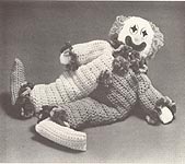 Aunt Mary's Patterns #2011: Crocheted Clancey Clown