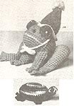 Crochet Critters No. 1023, 1024: Freddie Frog, Teresa Turtle