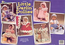 The Needlecraft Shop Little Darlin' Dollies wardrobe for 12 inch baby dolls.