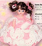 Fibre-Craft Pink Dress & Baby Doll air freshener doll