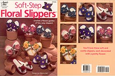 Annie's Attic reprint of Crochet Floral Slippers