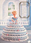 Annies Calendar Bed Doll Society, Cotilliion Collection, Miss June 1992