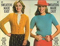 Coats & Clarks Book No. 288: Sweaters Made Easy