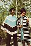 King Patterns No. 2089: Crocheted Coat and Poncho