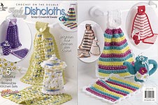 Annies Attic Crochet on the Double Handy Dandy Dishcloths, Soap Covers, & Towels