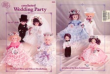 ASN Crocheted Wedding Party for 13 inch dolls.