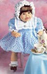 Syndee Doll Blue Dress, pattern only