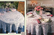 ASN Thread Crochet Oval Tablecloths