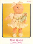 Annie's Attic crocheted soft sculpture Bitty Baby Lacy Dress