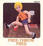 Annie's Attic Free-Throw Fred soft sculpture basketball player.
