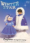 Craftime Winter Star outfit to KNIT for 13 inch dolls