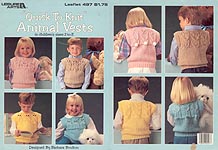 LA Quick To Knit Animal Vests