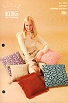 KNIT King Patterns No. 2049: KNITTED Cushion Covers