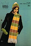 KNIT King Patterns No. 2036: Scarf, Toque, and Mitts