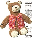 KNIT Knit One Crochet Too Teddie Bear & Vest