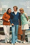 KNIT King Patterns No. 2076: Classic Set- In Sleeve Pullovers and Vest