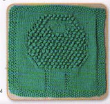 Knitting Pattern-A-Day Calendar: Sheep Scrubby Dishcloth