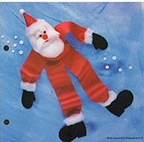 Aleene's Big Book of Crafts Christmas Fun Card 17: Ribbon Santa