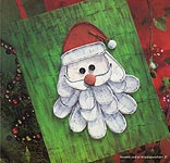 Aleene's Big Book of Crafts Christmas Fun Card 27: Paper- Mache Santa Picture