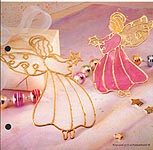 Aleene's Big Book of Crafts Christmas Fun Card 30: Faux Stained Glass Angels