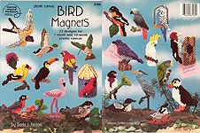 Plastic Canvas Bird Magnets