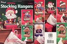 Plastic Canvas Holiday Stocking Hangers from The Needlecraft Shop