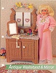 Annie's Fashion Doll Plastic Canvas Club: Antique Washstand & Mirror