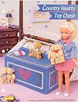 Annie's Fashion Doll Plastic Canvas Club: Country Hearts Toy Chest