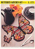 Annie's International Plastic Canvas Club: Butterfly Kitchen Set