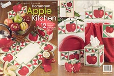 TNS Plastic Canvas Homespun Apple Kitchen