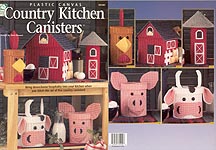 HWB Plastic Canvas Country Kitchen Canisters